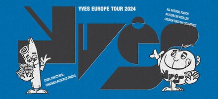 the poster of 2024 YVES APPLE CINNAMON CRUNCH TOUR IN EUROPE